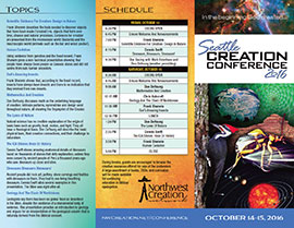 Seattle Creation Conference Brochure